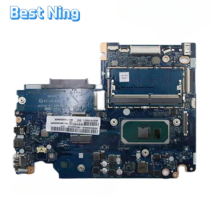 

For Lenovo Ideapad S340-14IIL Laptop Motherboard LA-H103P Mainboard I5-1035G1 RAM 4G 100% Tested Ok