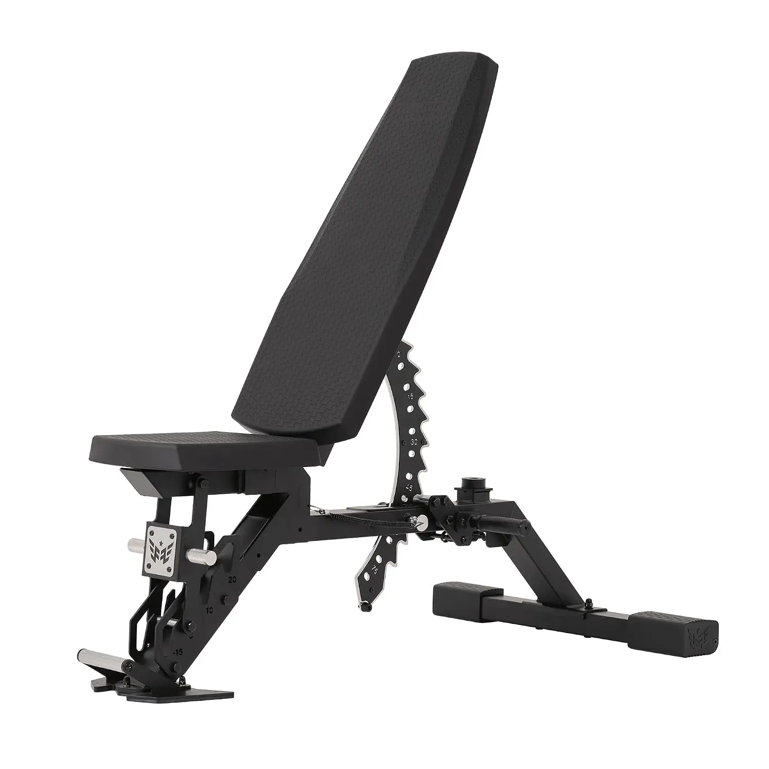 Apache Adjustable Weight Bench with Foot-Pedal Adjustment, 1500LB Capacity Flat Incline Decline Bench with 12, Custom