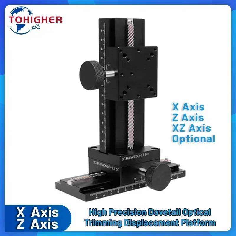 X Z XZ Axis Optical Trimming Displacement Platform Precision Dovetail Manual Slide Table for Core Adjustment Mobile Correction