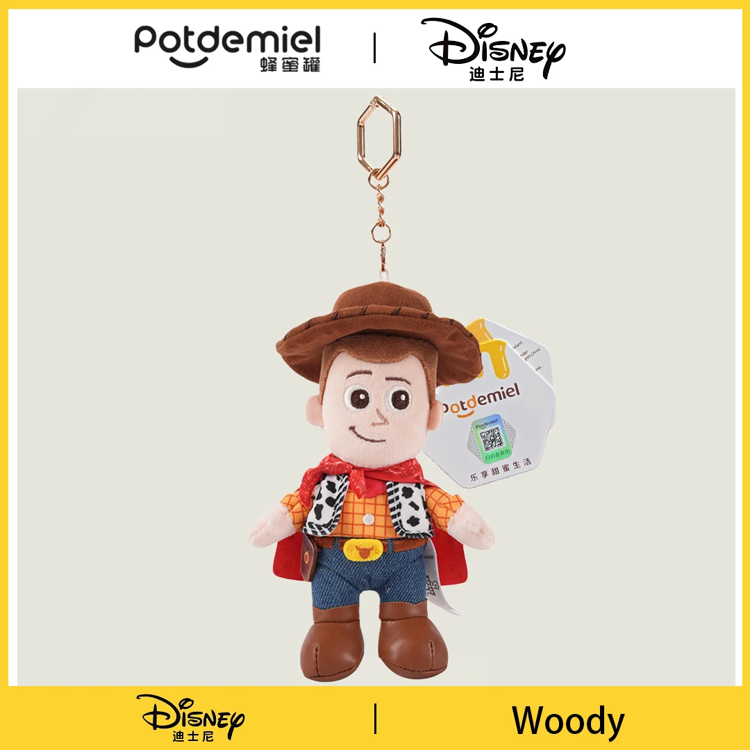 

Disney Toy Story Woody Plush Keychain Soft Stuffed Doll Pendant for Backpack Car Bag Decoration Fan Collection Gift