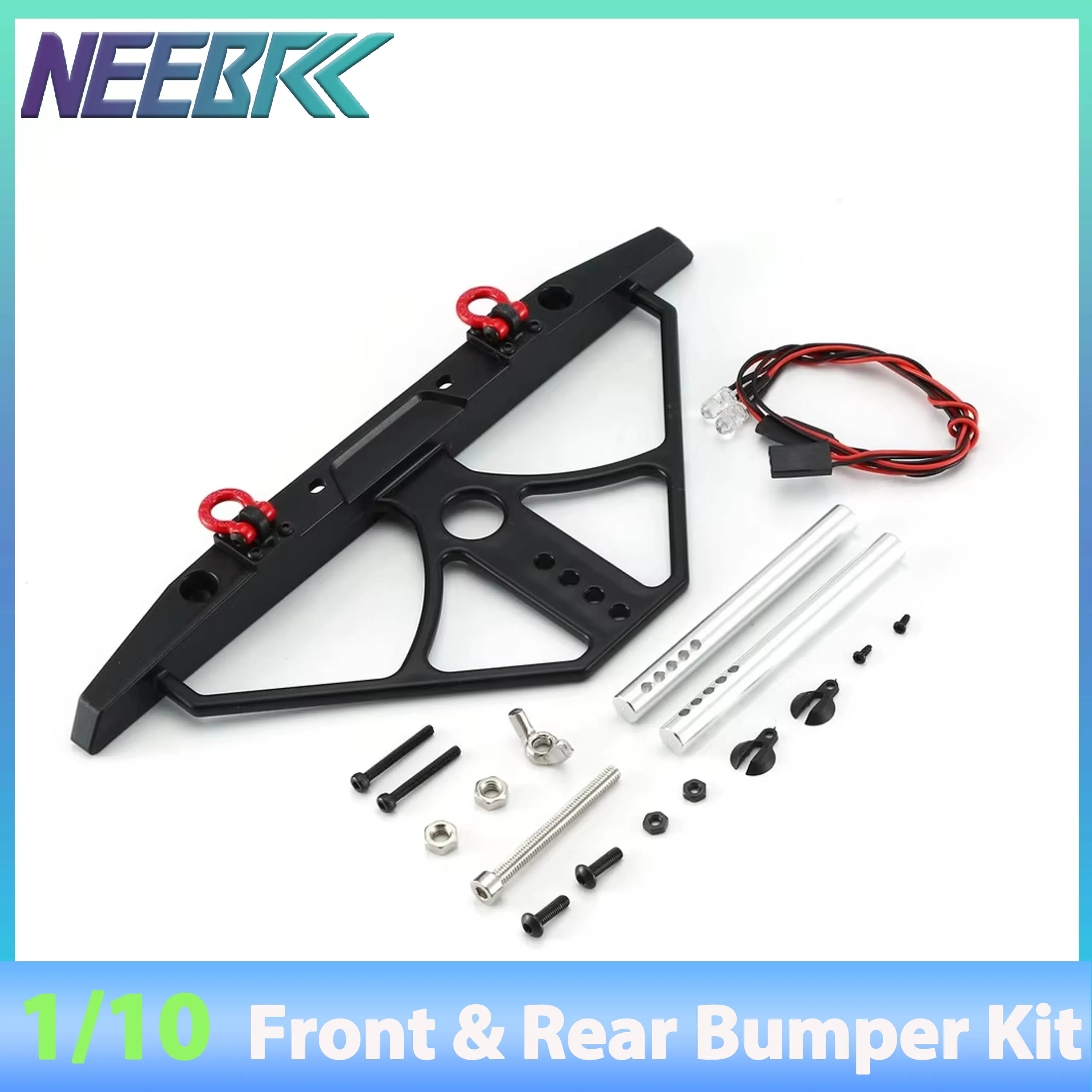 AUSTARHOBBY SCX10 TRX4 Hard Plastic Front & Rear Bumper Kit Bull Bar For 1/10 RC Car Crawler Truck Axial Traxxas 90046 Rock