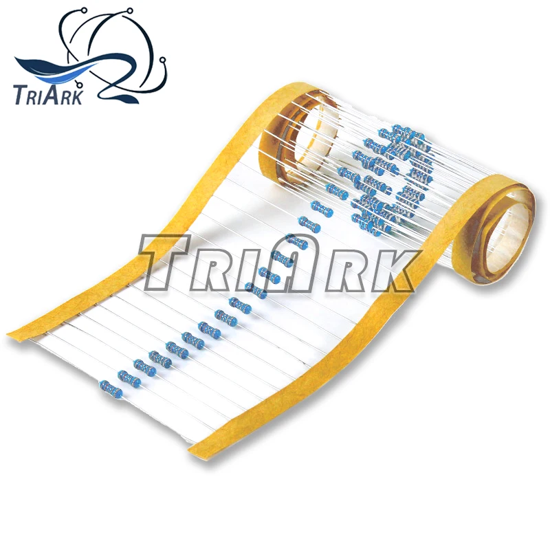 100PCS 1/4W 1R~22M Metal film resistor 1% 1R 36R 39R 43R 47R 51R 56R 62R 68R 75R 390R 360K 8.2K 3.3M ohm Extra 10pcs as a gift