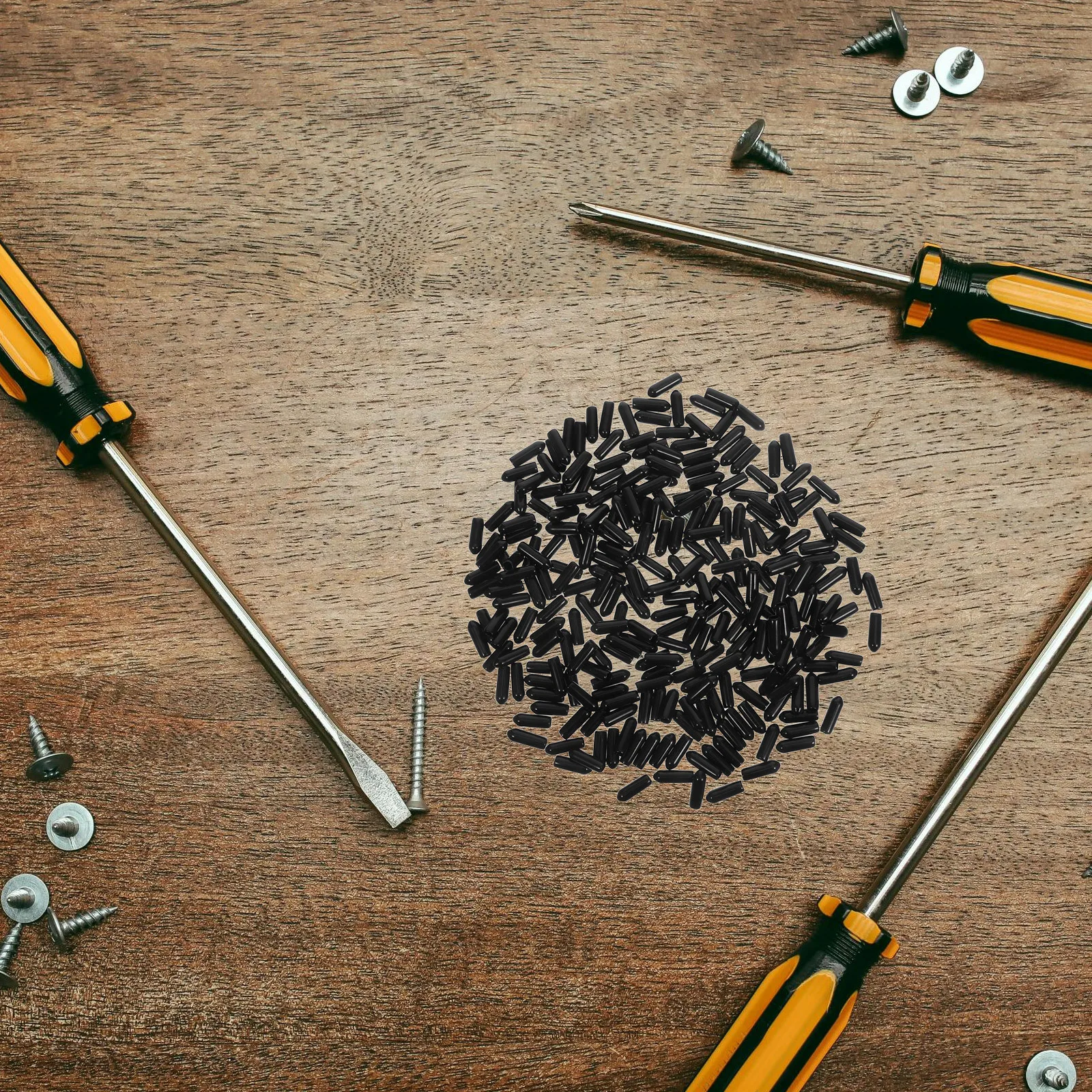 

500Pcs PVC Pegboard Hook Tip End Caps Black 3mm Flexible Protective Safety Covers Insulation Rack Hook Protectors for Home