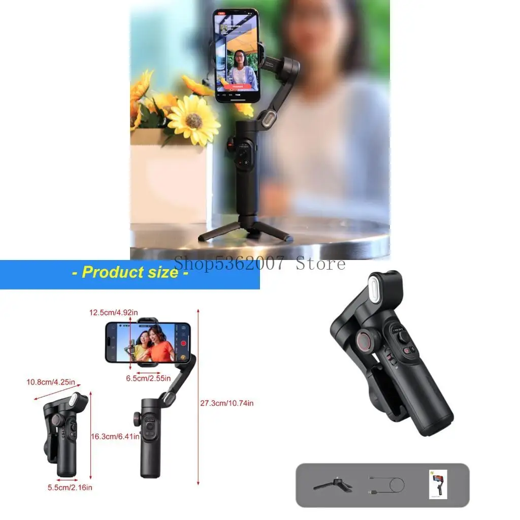 

Отслеживание лиц Стабилизатор штатив-штатив Bluetooth-совместимый портативный стабилизатор. Отслеживание селфи для селфи для