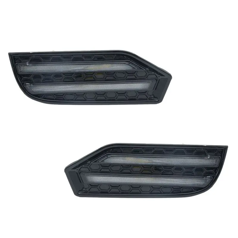 

LED Daytime Running Light Fog Lamp For Toyota Sequoia 2023 DRL Amber Sequential Turn Signal Light