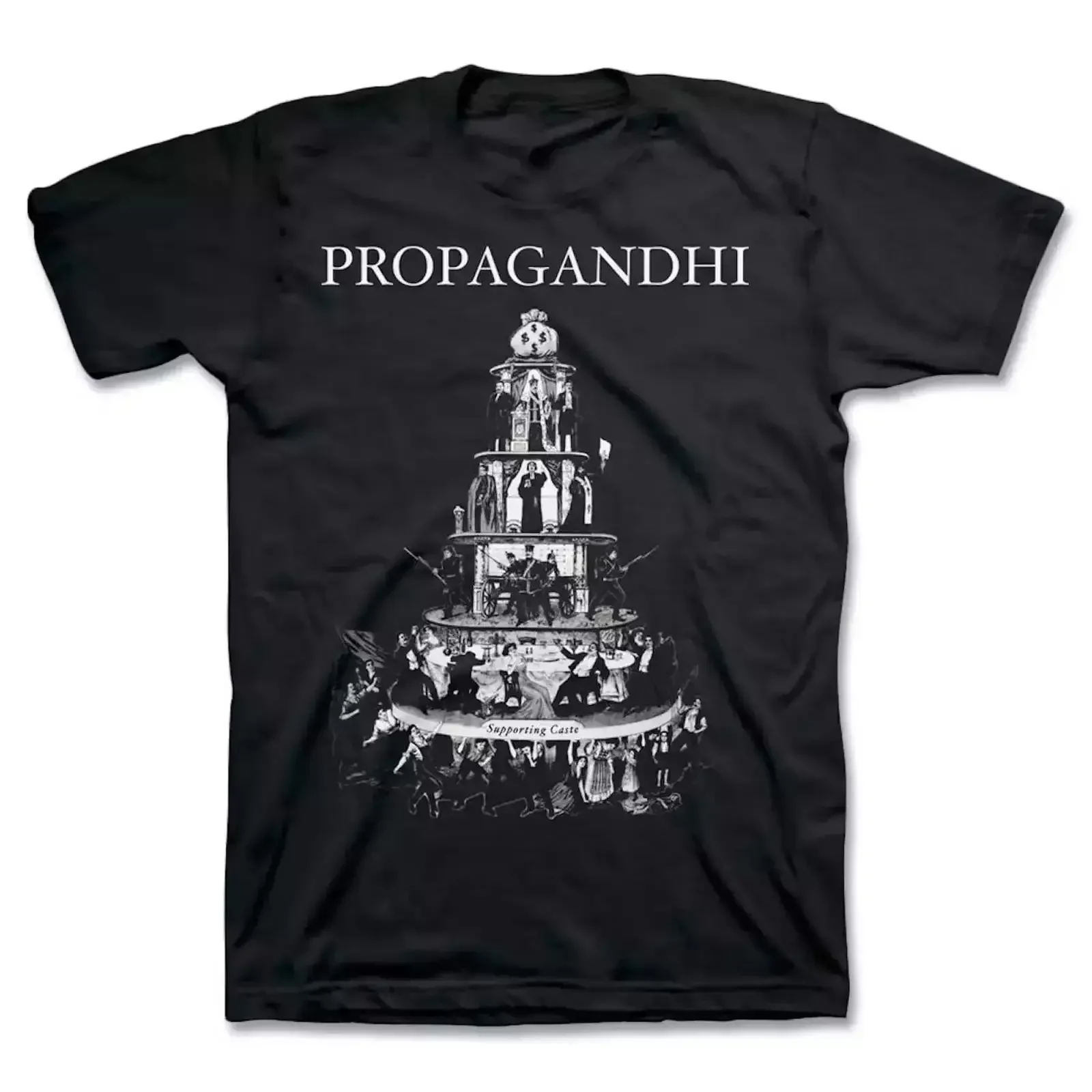 Camiseta Propagandhi Band Album Supporto Casta, talla completa S-5XL, vintage, lavada, cómoda, gráfica, suave, transpirable, versátil
