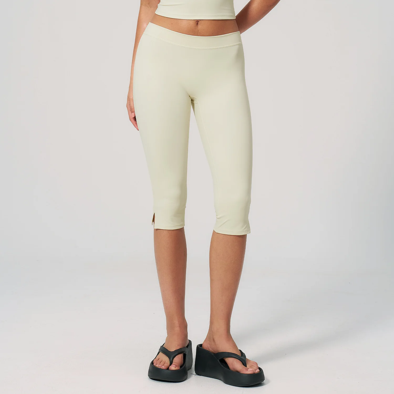 High Waist Capri Pants Yoga Leggings Women Fitness Leggings Running Cycling Pants Breathable Sports Legging Workout Gym Clothing