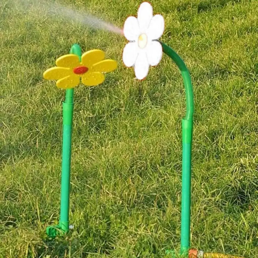 Flower Shape Crazy Spin Sprinkler 720 Rotating Unique Dancing Daisy Sprinklers Creative Funny Water Spray Yard Lawn Watering