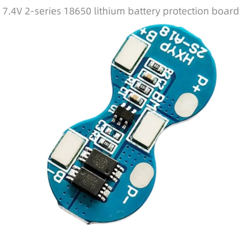 1-10Pcs 7.4V 2-string 18650 lithium battery protection board, dual-string protection chip, 8.4V overcurrent and overcharge 4A
