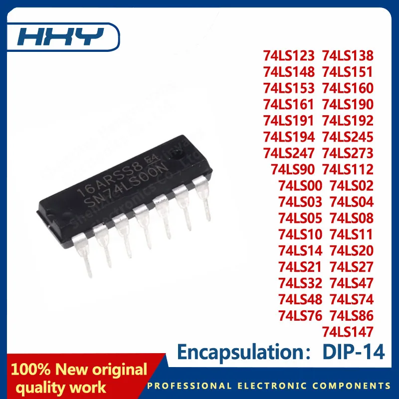 10PCS package DIP-14 74LS147 74LS273 74LS247 74LS245 74LS194 74LS192 74LS191 74LS190 74LS161 74LS160 74LS153 74LS151 74LS148 74
