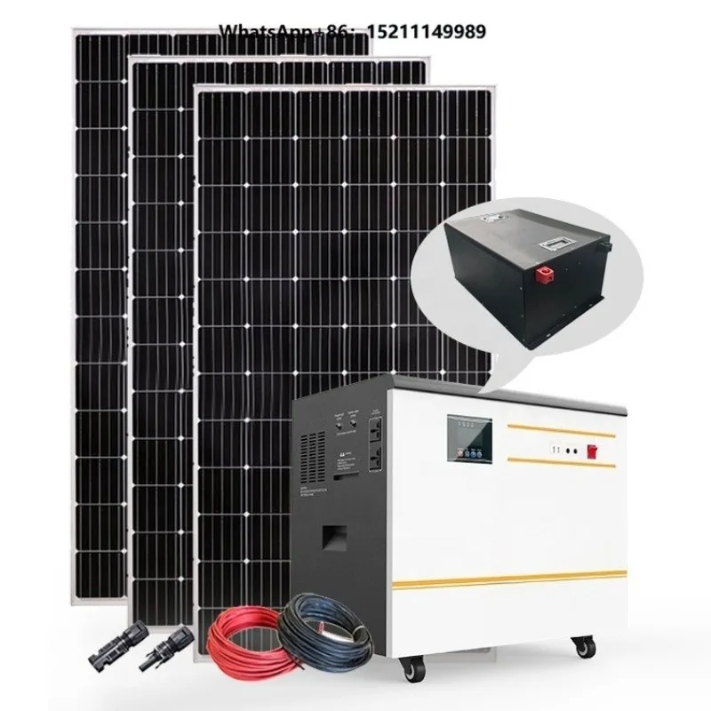 5000 Watt Solar Generator Solar Energy Power Bank All in One Photovoltaic Systems House Generator