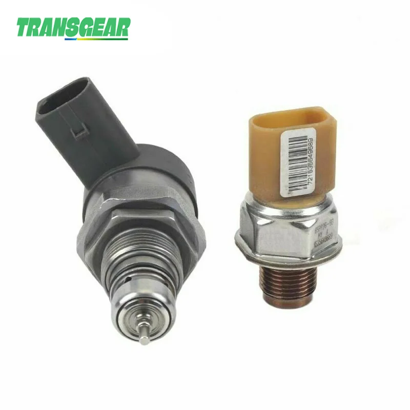 

03L906054A 057130764H Fuel Rail Pressure Valve And Pressure Sensor Fits For AUDI VW SEAT SKODA 2.0 TDi