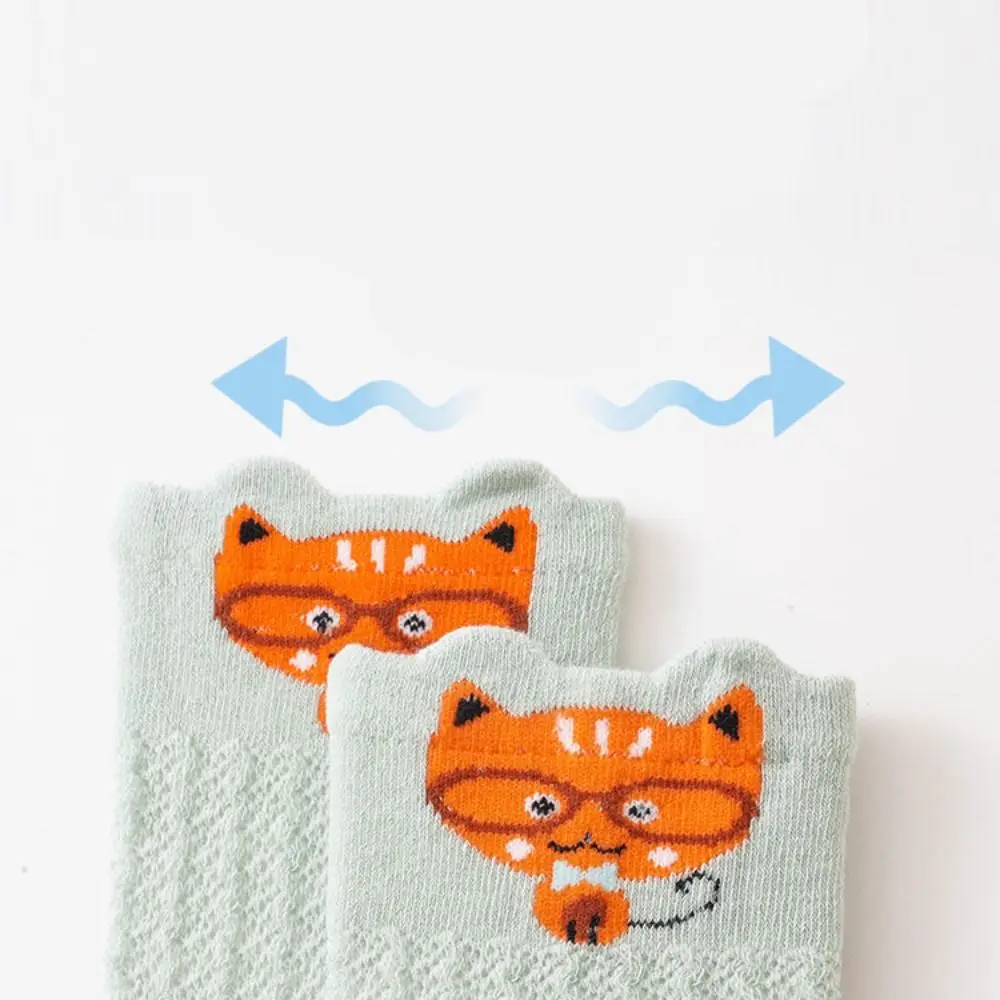 6Pairs Cartoon Animal Calf Socks Baby Cute Toddle Above Knee Stockings Mesh Leg Warmer Infant Cotton Stockings Newborn