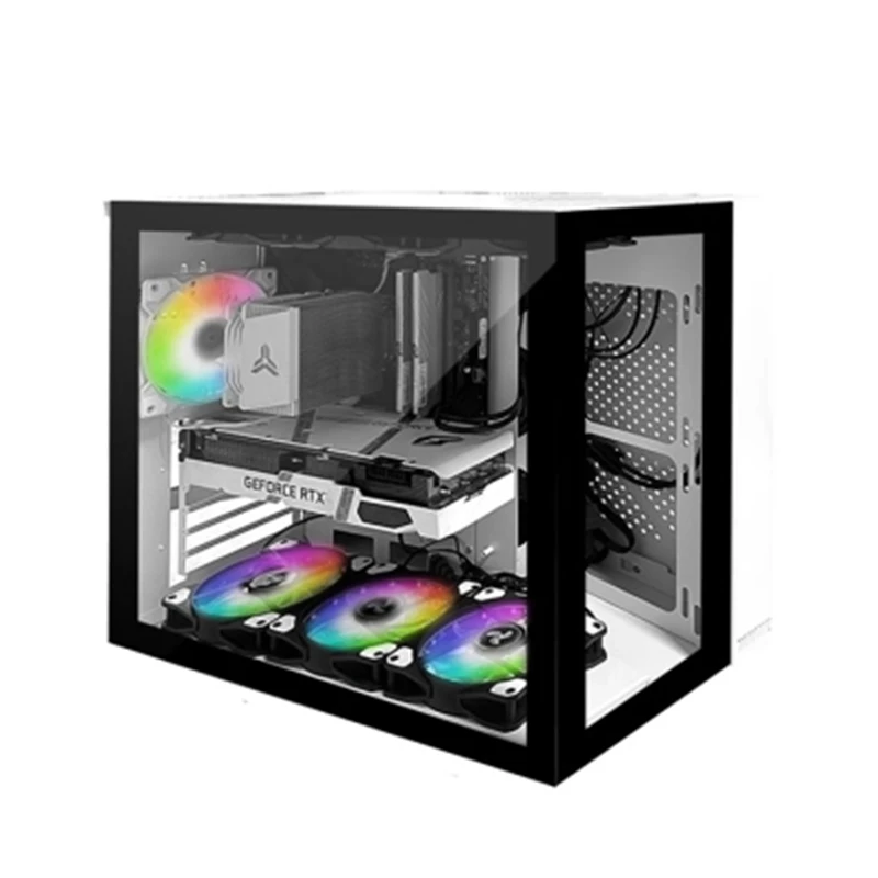 

Computer Case Desktop Full Side Transparent Game Water Cooled ATX Large Board Topline Itx Case Sea View Room Case