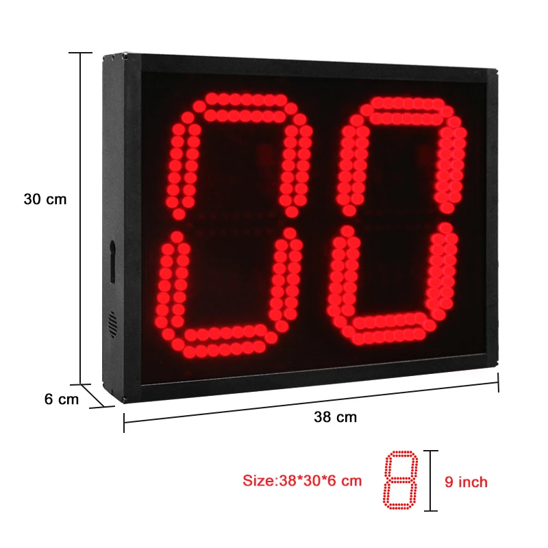 CP09 High School Shot Clock System Programmable Seconds Countdown Clock Synchronized Shot Clock Timer for Basketball
