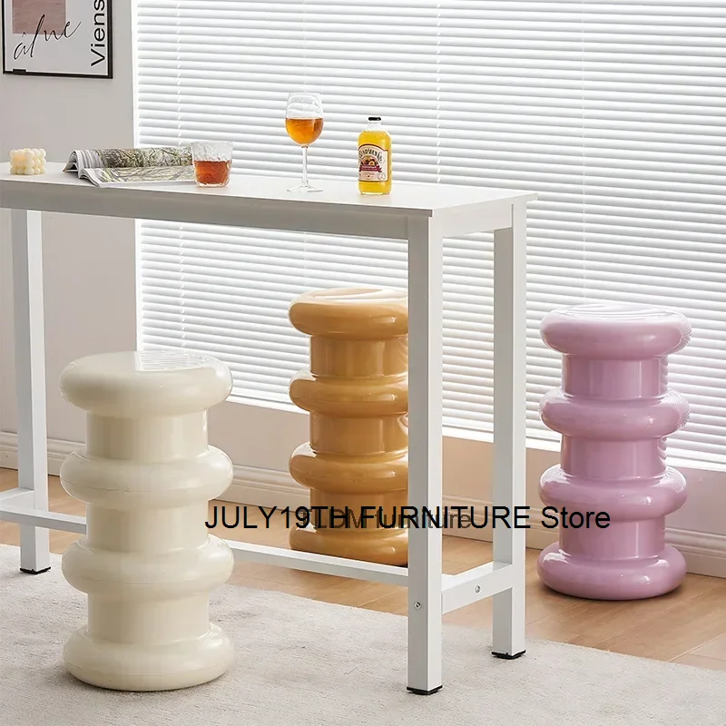 

Nordic Minimalist Low Stool Creative Design Small Side Stool Living Room Home Shoe Stool Bedroom Dressing Stools