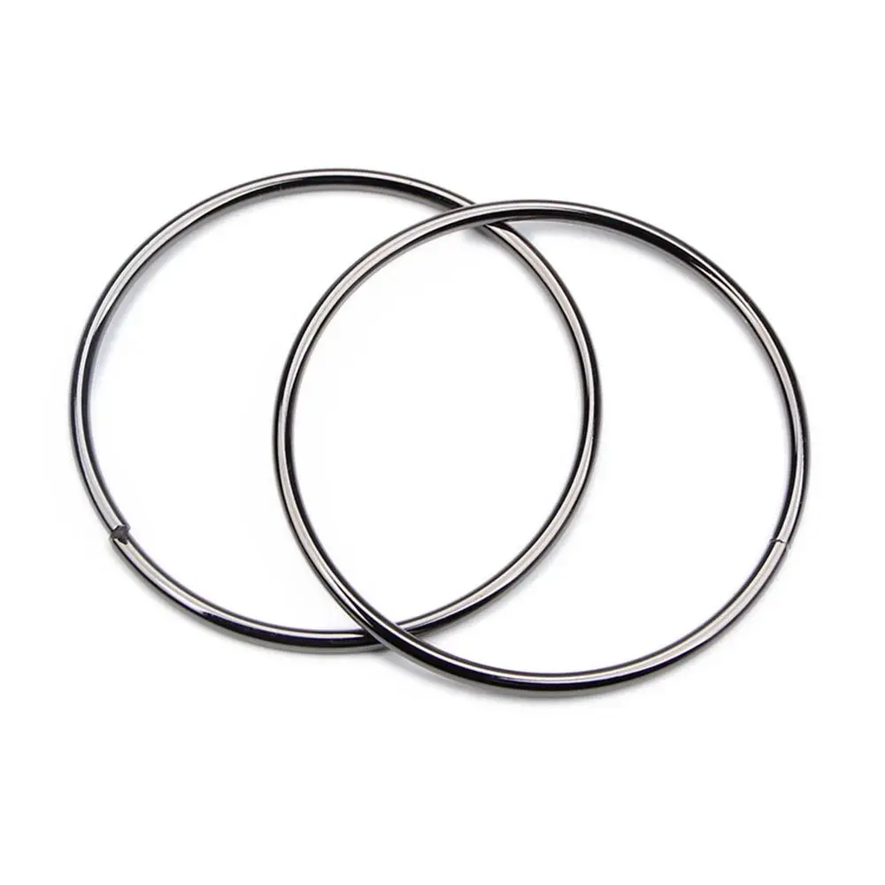 2 قطعة حقيبة يد الأمتعة O-حلقة حقيبة مقبض حقيبة إكسسوارات الأجزاء الداخلية للكمبيوتر DIY بها بنفسك موضة حزام معدني محفظة الخياطة الإطار 110 مللي متر