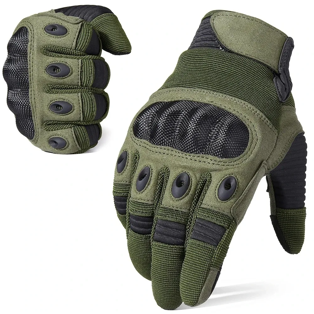 AliExpress NONE Men'S Tactical Gloves, Full-Finger Outdoor Gloves for Men, Touchscreen Motorcycle Gloves, Featuring Hard Shells And Palm Padding