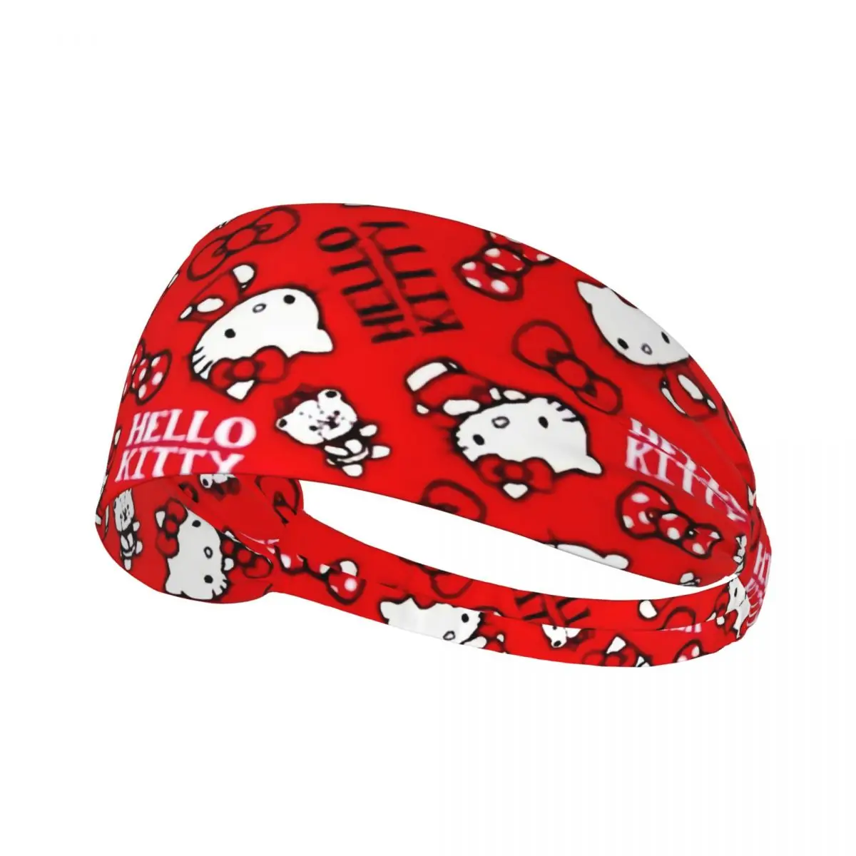 

Custom Cartoon Hello Kitty Sanrio Japan Anime Sports Headbands for Women Men Stretchy Moisture Wicking Exercise Sweatband
