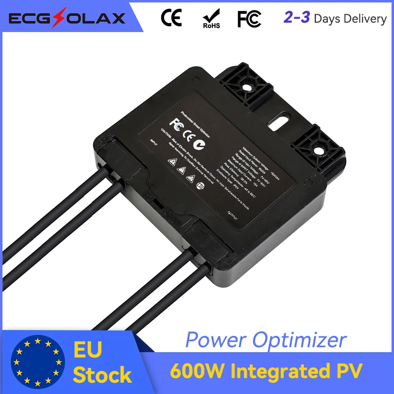 ECGSOLAX PV Power Optimizer Solar PV Panels Module level Max Input 600W System Voltage 1500V MPPT High Efficiency