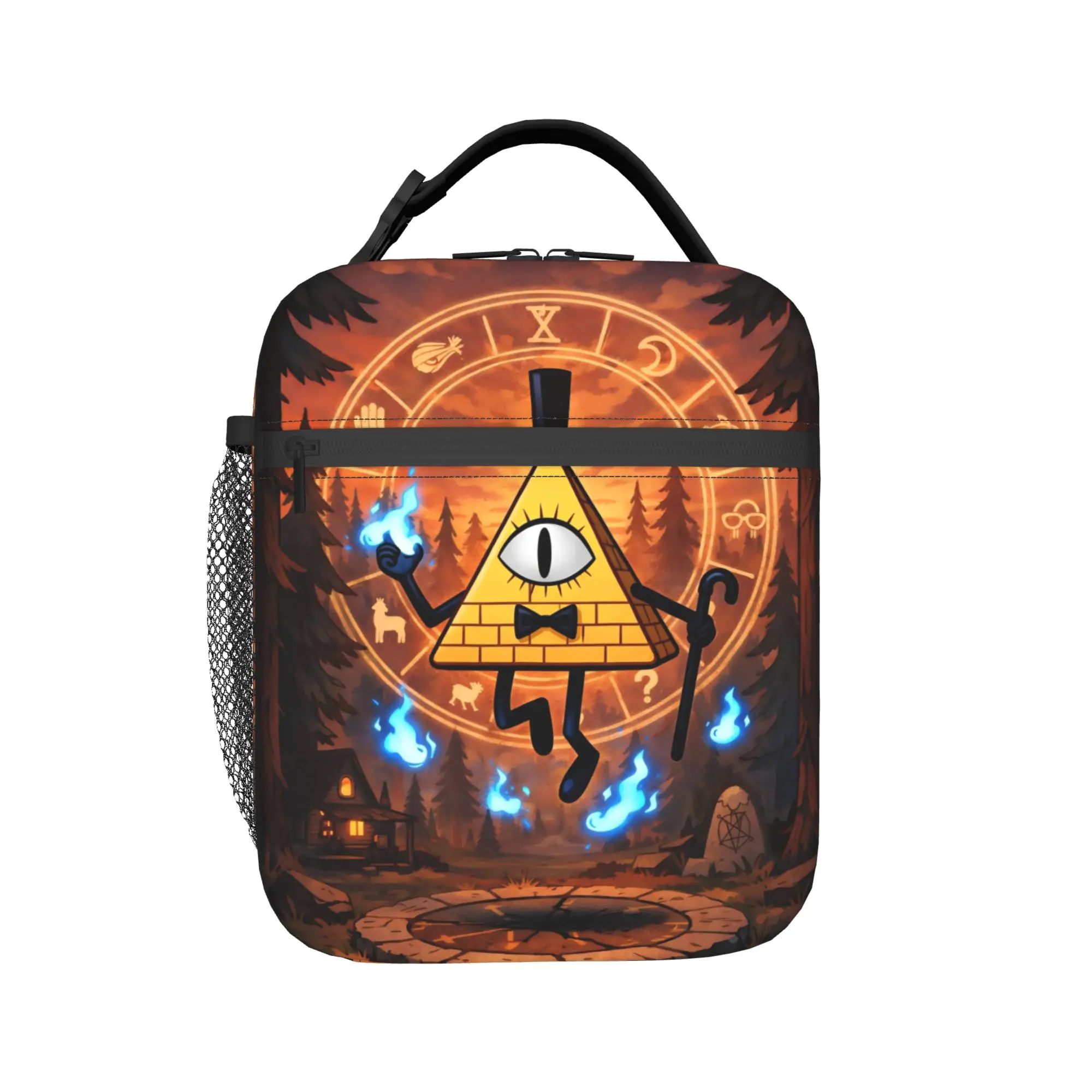 G-Gravity Falls Thermal Insulated Lunch Bag for Office  Portable Bento Box Men Women Thermal Cooler Lunch Boxes