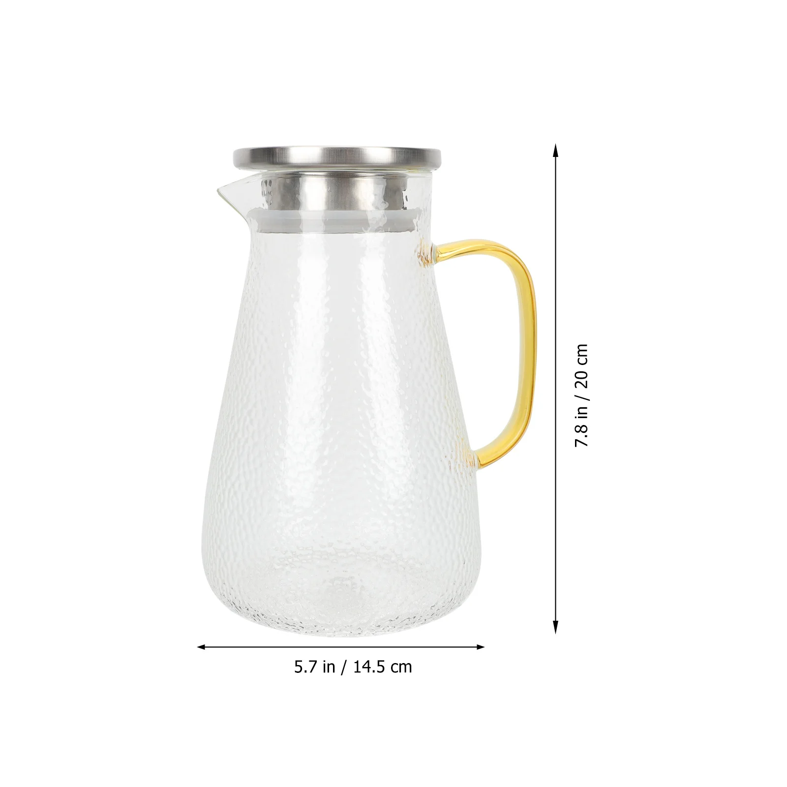 

Beverage Kettle Food Safe Material Glass Water Container Ideal for Cold Water Beer Ice Tea Homemade Drinks Glass Pitcher