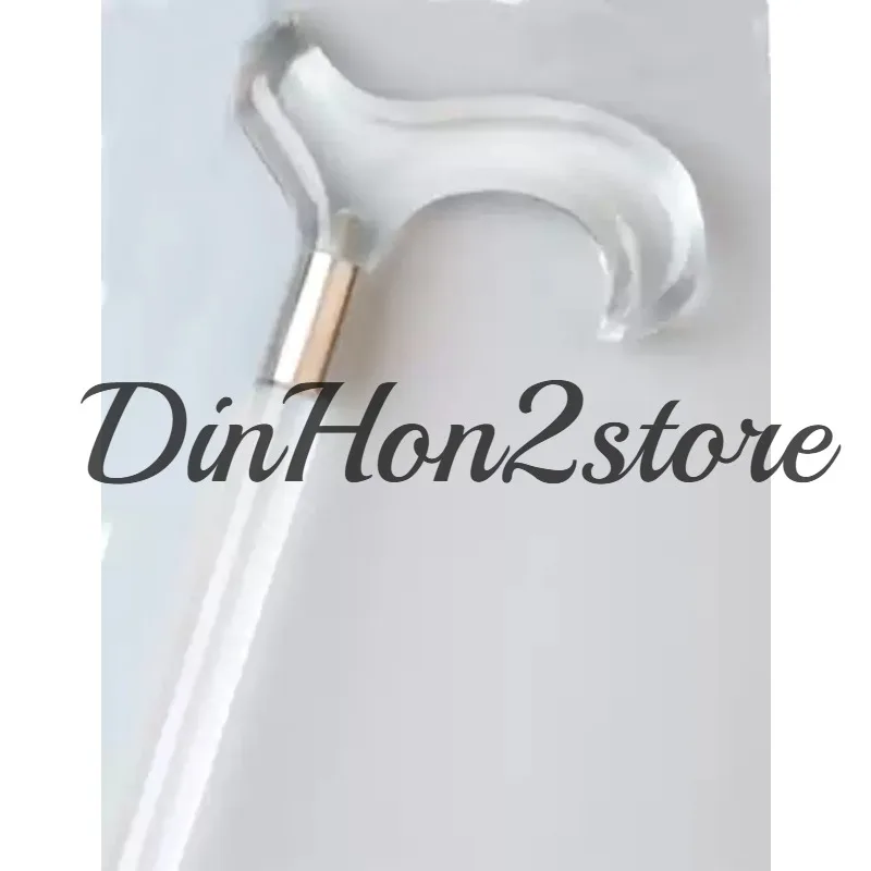 Crutches Crystal Canes Crutches Elderly Canes Acrylic Outdoor Crutches Wooden Non-slip