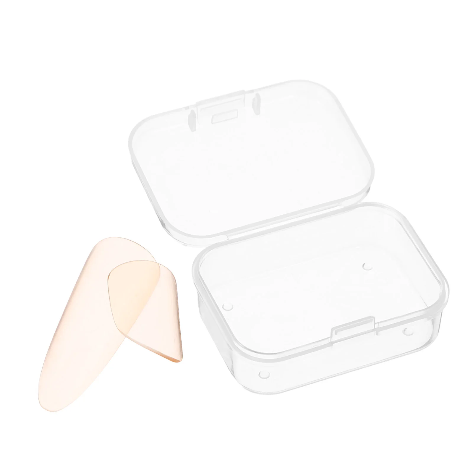 

Nails Clear Plectrum Picks Press on Orange Sticks for Pipa Playing Type