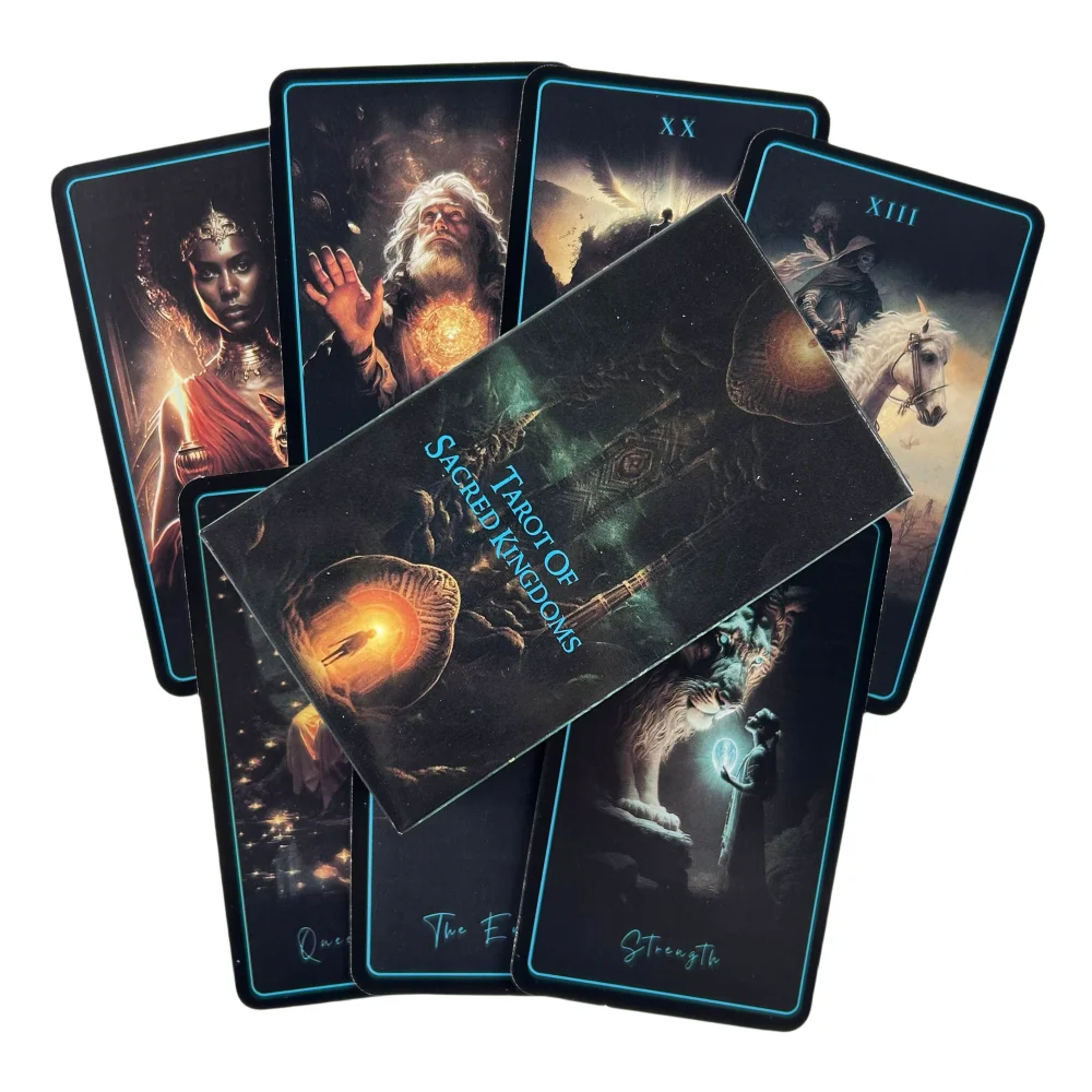 Tarot of Sacred Kingdoms Cards A 78 Deck Oracle English Divination Edition Borad Playing Games