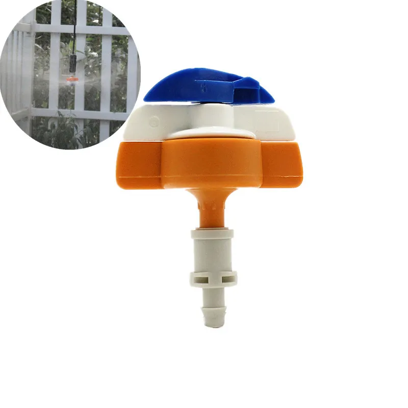 Greenhouse Watering Sprinkler Dripper Drip Irrigation Garden Adjustable Mist Emitters Stake Micro Spray Rotating Nozzle