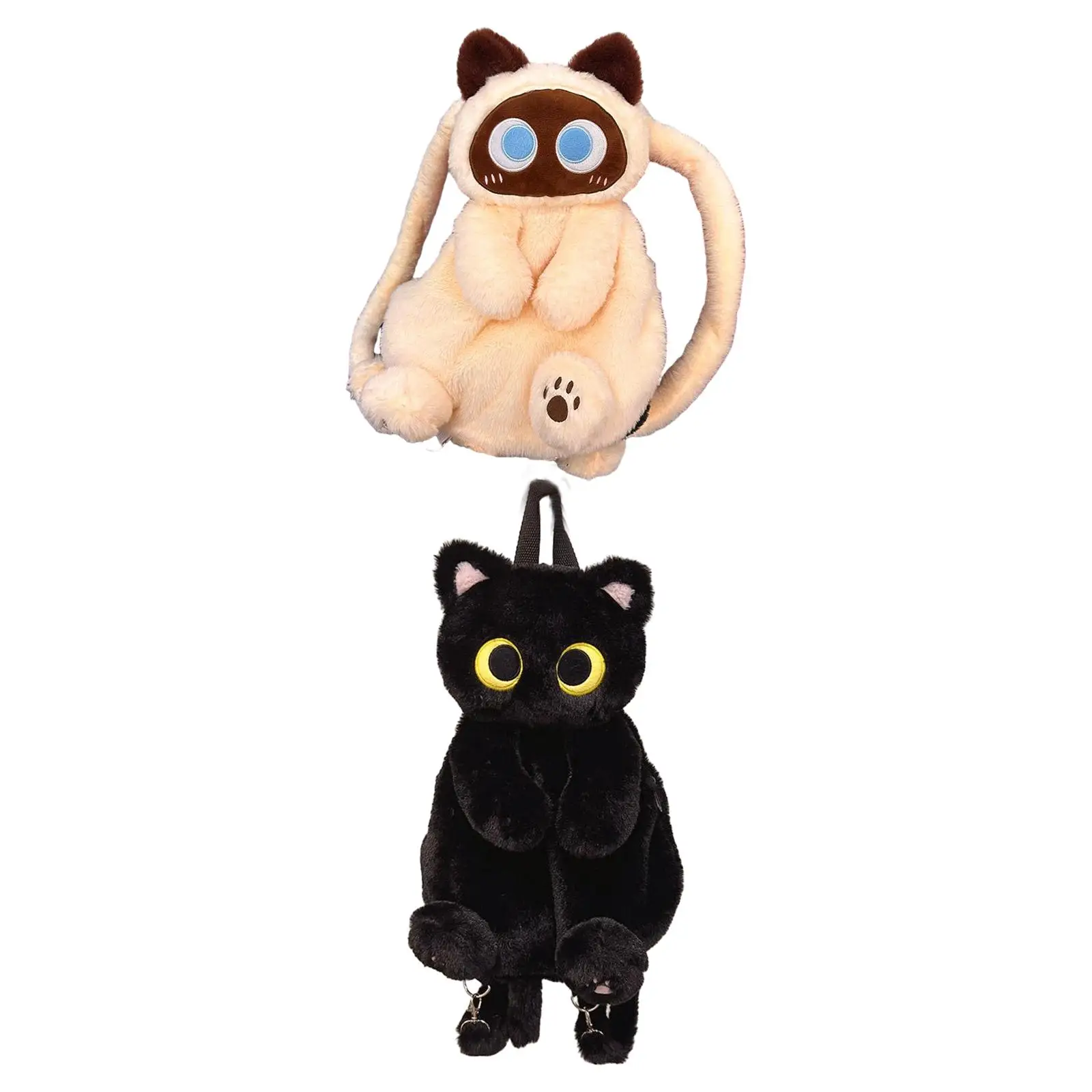 Cute Plush Animal Cat Backpack Schoolbag Daypack Rucksack Casual Soft Fashion