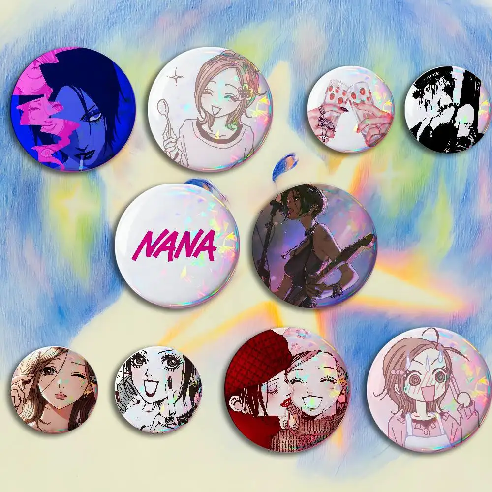 N-NANA Button Pin Single Pack Anime Merch for Ita Bags Badge Collectible Buttons