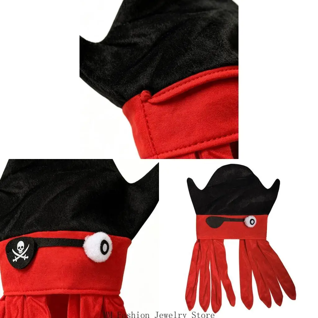 Pirate Cuttlefish Costume Hat for Cosplay Parties Halloween Event Photo Styling D0UB