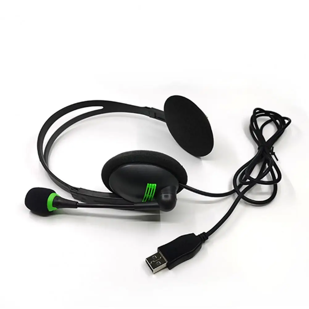 

Wired Earphone Useful Comfortable Wearing Highly Sensitive Head-mounted Wired Earphone Attend Class