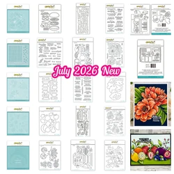 Honey Bee Picnic Table Citrus Fruit Medley Metal Cutting Dies Stamp for DIY Handmade Album Photo Scrapbook Calenda July 2026 New