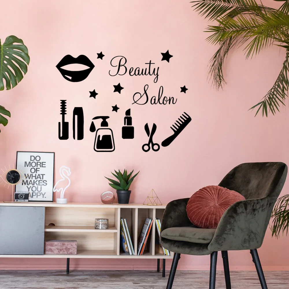 1PC Cool Manicure Customizable Text Vinyl Wallpaper Roll Furniture Decorative For party decoration Vinyl Art Decal