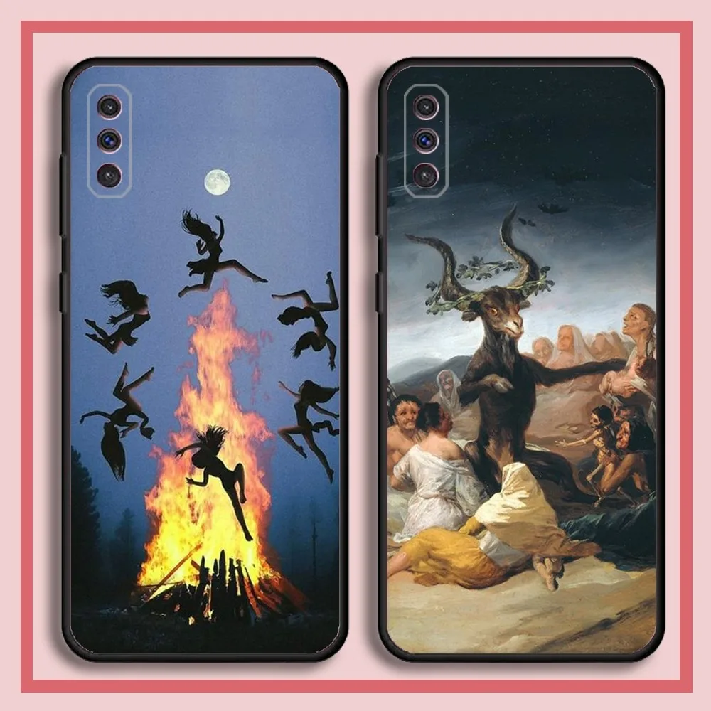 Francisco Goya Painting Art Phone Case For Samsung S23,23,22,30,21,10,9,Note20 Ultra,Lite,Ultra,5G,Plus,FE,Black Soft Case