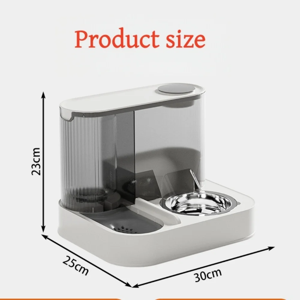Large Capacity Plastic Cat Feed Water Machine Automatic Controllable Cat Feeder Container Bowl Home Pet Supplies Cat Accessories
