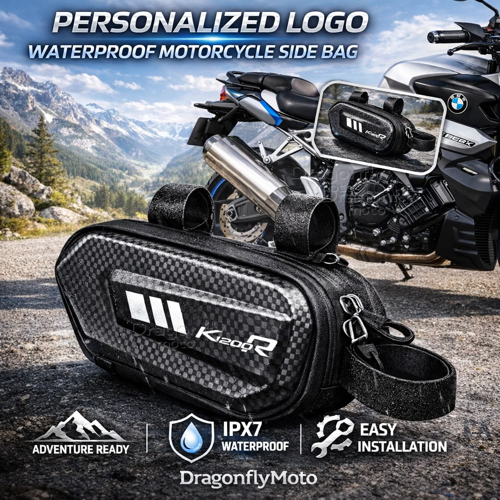 

For BMW K1200R K1200S K1200R Motorcycle Side Bag Personalized Logo Waterproof Hard Shell Saddlebag