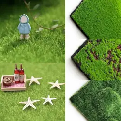 Artificial Lawns Turf Carpets Fake Sod Grass Mat Garden Moss Landscape For Home Floor Aquarium Wedding Decoration 