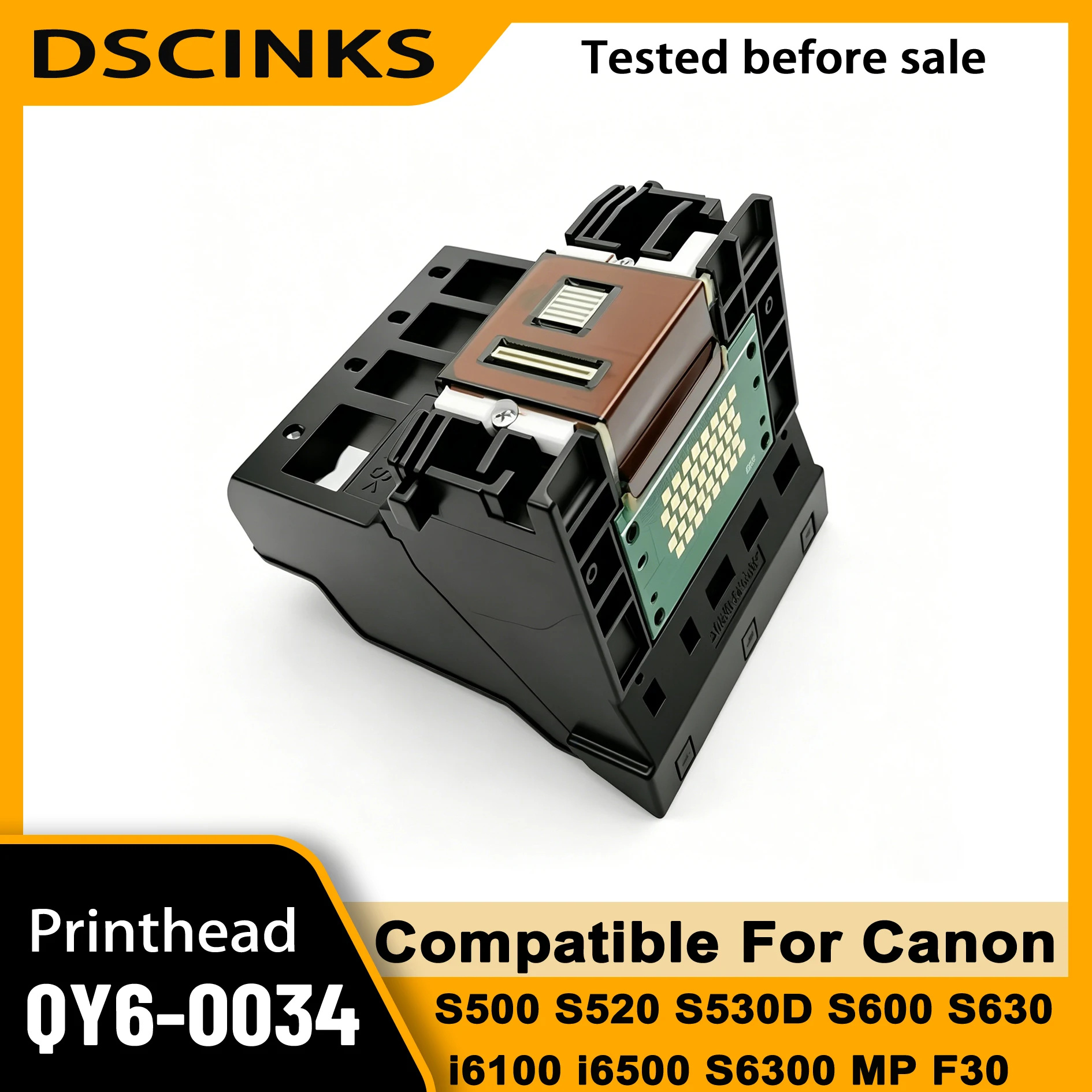 Refurbished QY6-0034 printhead for Canon PIXMA S500 S520 S530D S600 S630 i6100 i6500 S6300 i650 MP F30 F50 C60 C70 printer