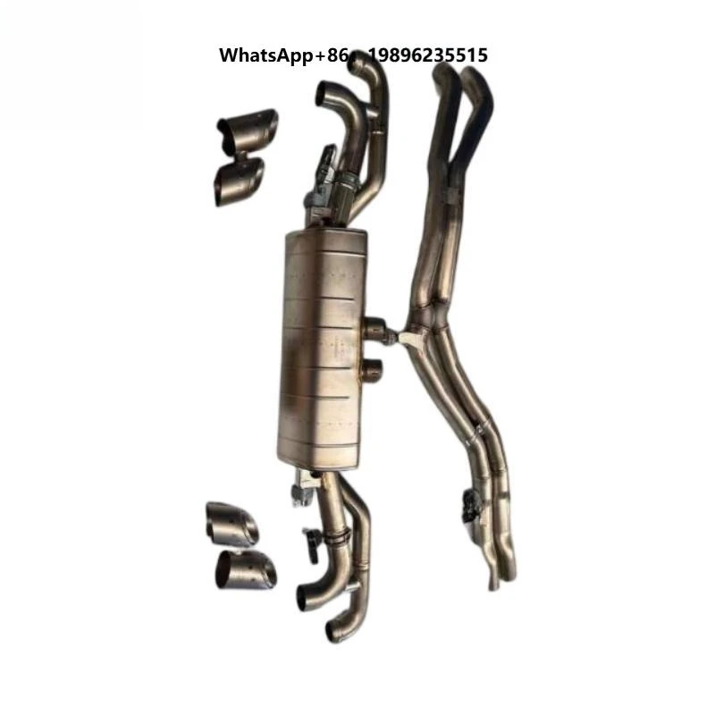 For  Exhaust Tailpipes Titanium Alloy Stainless Steel Carbon Fiber Exterior Automobile Muffler Tailpipes