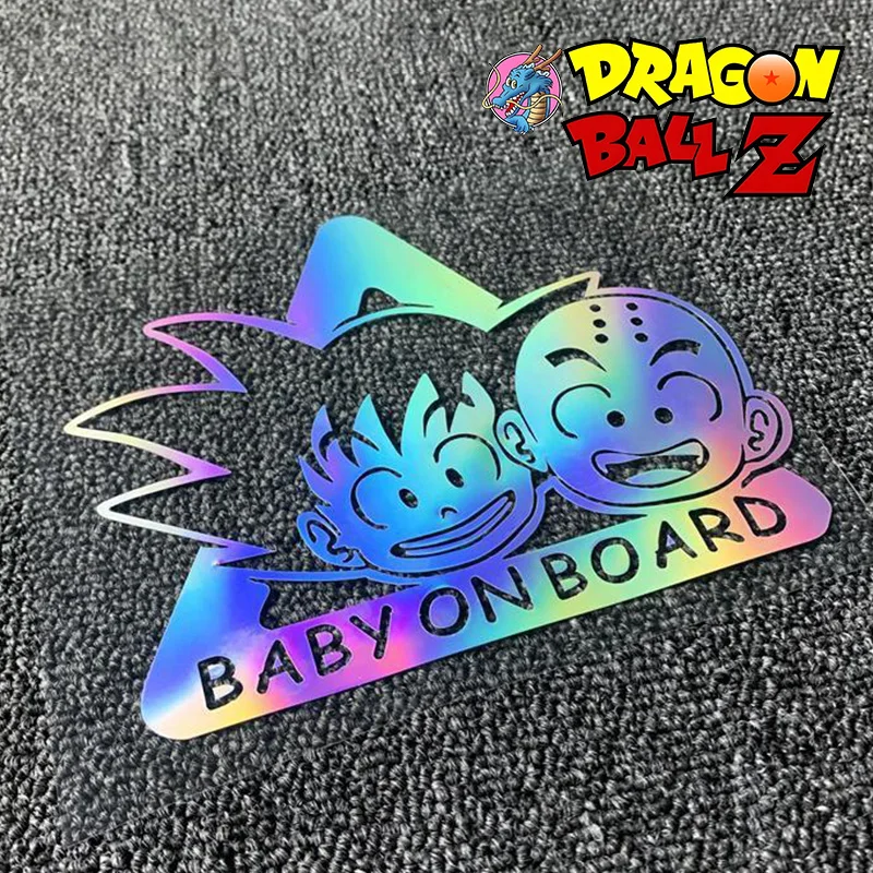 Anime Dragon Ball Laptop Refrigerator Stickers Cartoon Figures Goku Krillin Car Window Windshield Bumper Decoration Stickers