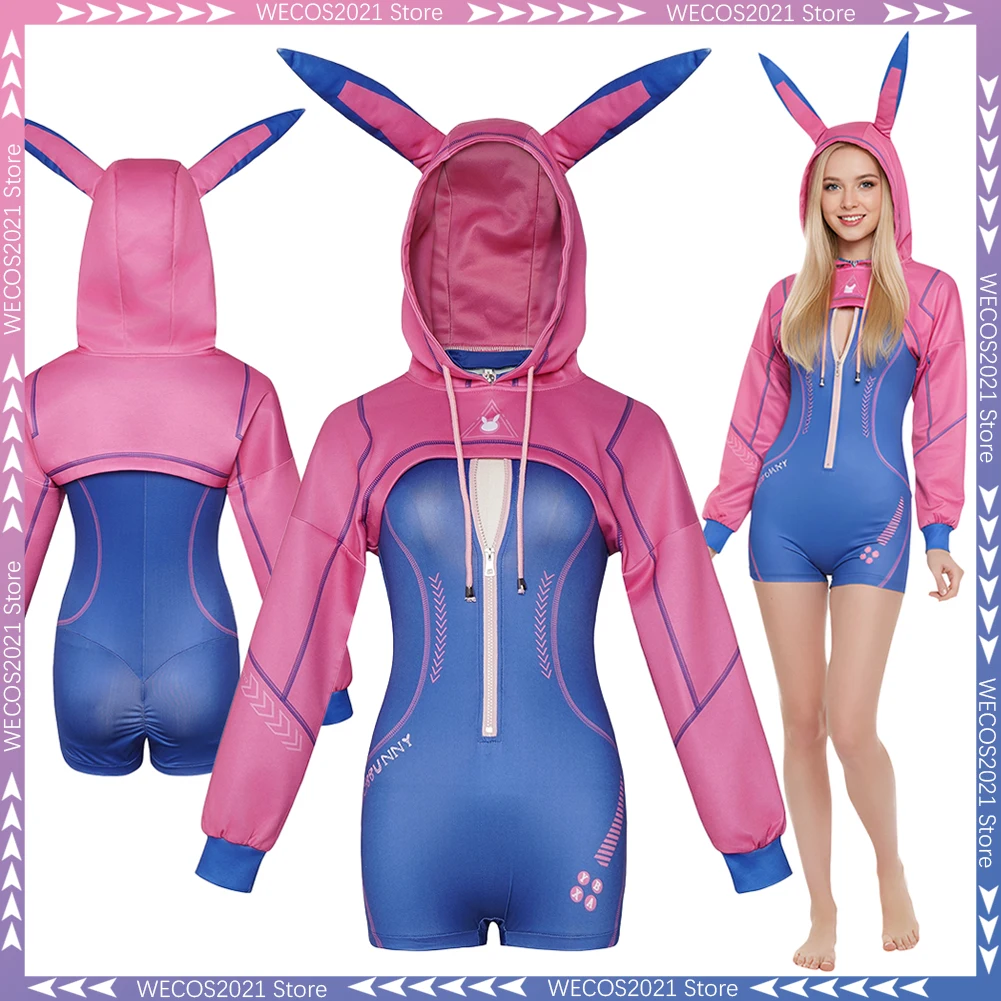 

Disguise Cyber Bunny Cosplay Clothing Rabbit Ears Cartoon Stage Women Costume Halloween Female Role Play Fancy Dress Up Cloth