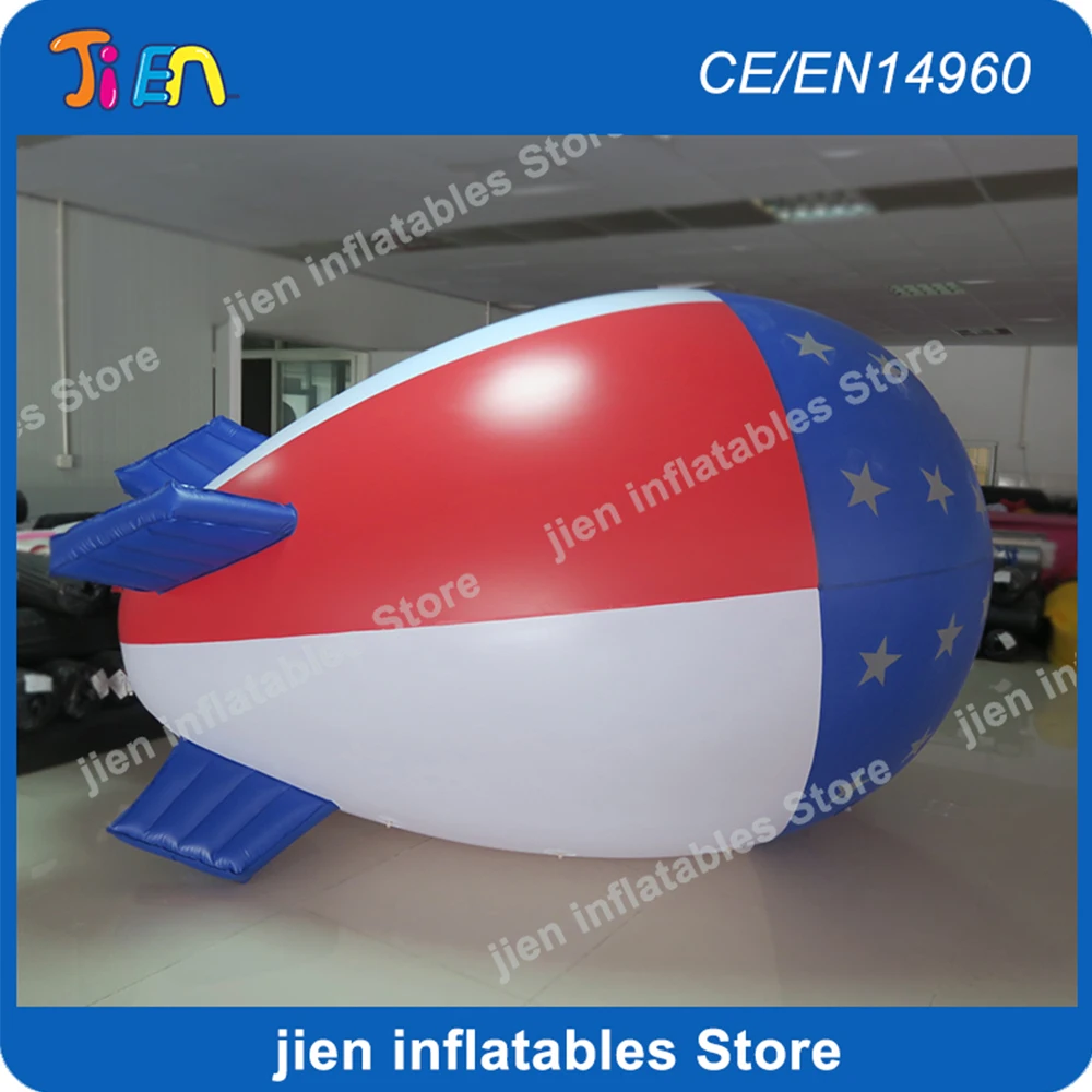 3m long small inflatable airship balloon for indoor advertising / full printing Inflatable blimp Airship inflatable Zeppelin