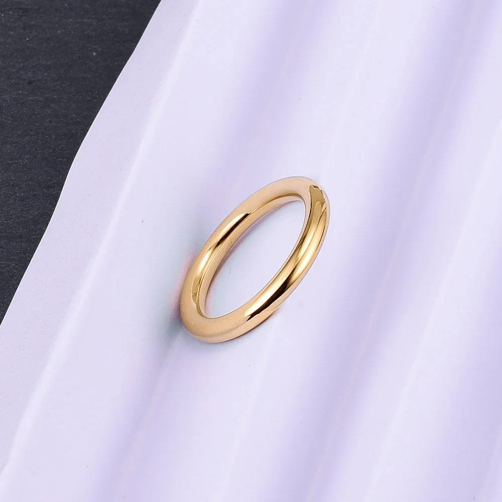 SOMMAR Hot 2023 Gold color size 6 7 8 Girl wedding ring Simple Ring Ring men ring wedding decoration