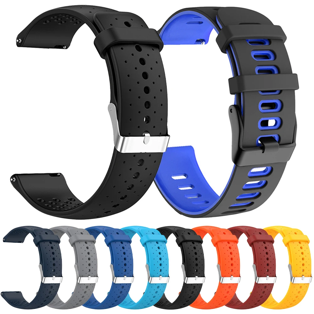 Pulseira de silicone de 20 22mm para huami xiaomi watch 2 pro/s4 sport s3 s2 s1 ativo/mi color 2 pulseira para amazfit gtr 4 3 pulseira esportiva