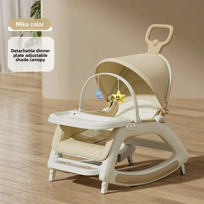 Babyfond Baby Rocker Chair, Infant Soothing Seat, Portable Cradle Recliner, Great for Soothing & Lulling Baby to Sleep