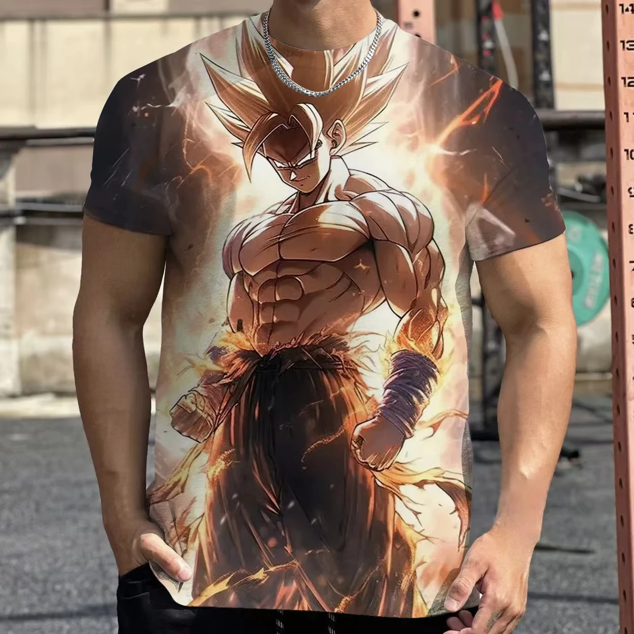 Camisetas de Cosplay de Dragon Ball Goku 2026, Ropa para Niños Super Saiyan, Camiseta de Moda Casual de Manga Corta para Niños y Adultos