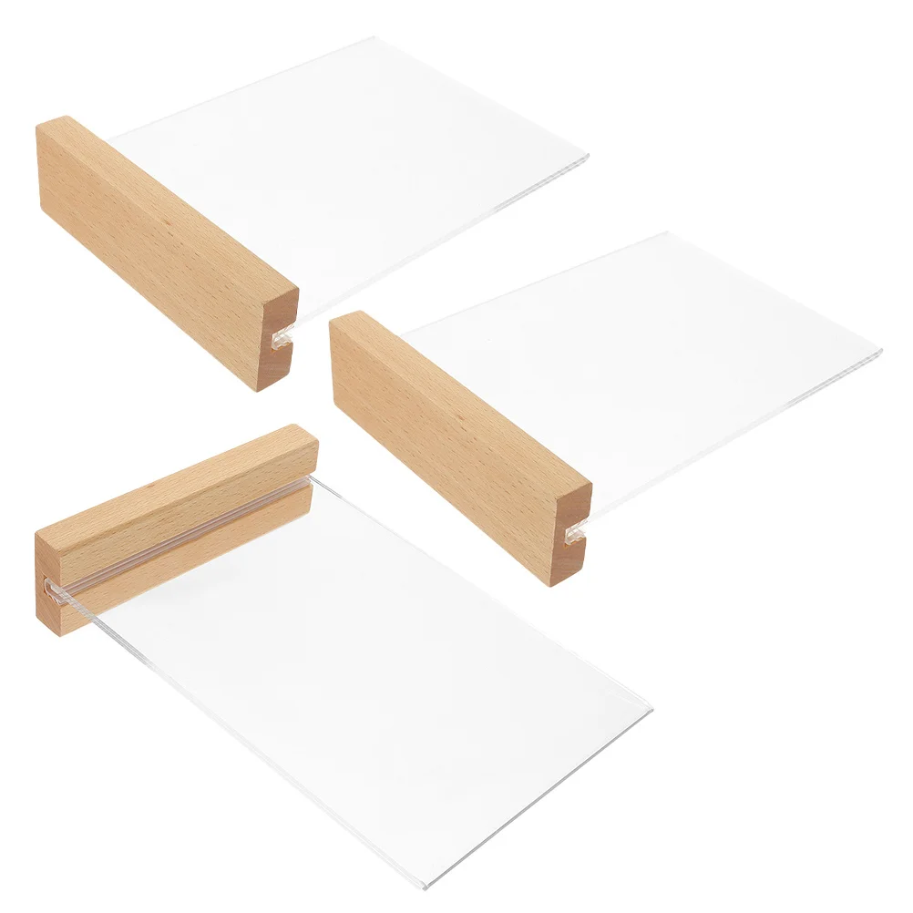 

3Pcs Menu Holders for Tables Acrylic Vertical T-Shape Table Sign Holder Stand for Restaurant Wedding Retail Display